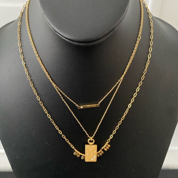 (50)Madewell NWOT Twinklelight Necklace Set - Picture 3 of 3